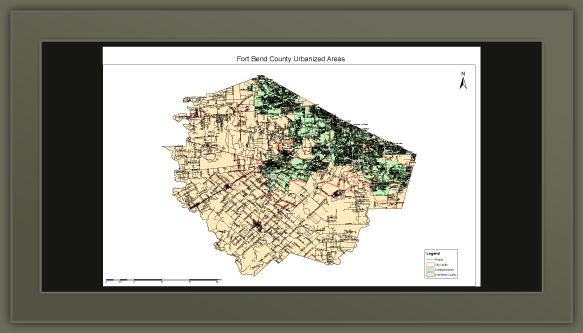 Fort Bend County Urbanized Area Map